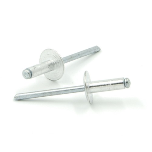 Rivetti a strappo STANDARD Alluminio/Acciaio Testa Larga 9.5mm 3.2x16.0mm - Box da 500 pezzi