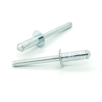 Rivetti a strappo TUDIBULB Acciaio/Acciaio Testa Tonda 4.8x12.0mm - Box da 500 pezzi