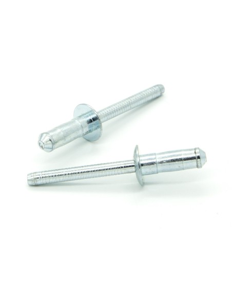 Rivetti a strappo TUDIBULB Acciaio/Acciaio Testa Tonda 4.8x12.0mm - Box da 500 pezzi