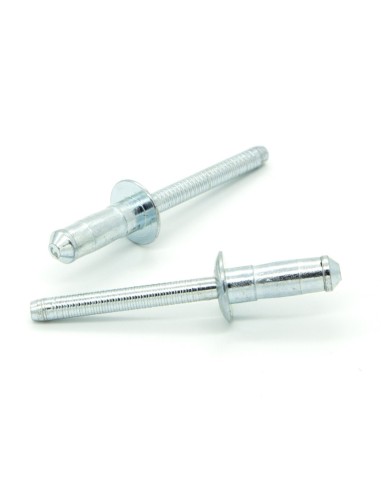 Rivetti a strappo TUDIBULB EXTRA Acciaio/Acciaio Testa Tonda 6.4x17.3mm - Box da 200 pezzi