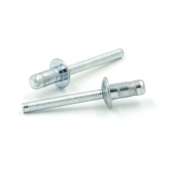 Rivetti a strappo H-LOCK Acciaio/Acciaio Testa Tonda 6.4x10.5mm - Box da 250 pezzi
