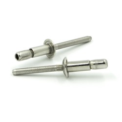 Rivetti a strappo CUP-LOCK Inox A2/Inox A2 Testa Tonda 6.4x20.5mm - Box da 200 pezzi