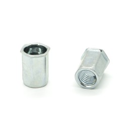 Inserti Filettati in Acciaio Testa Ridotta a Filo con corpo Esagonale M8 grip da 0.5-3.0mm - Box da 250 pezzi