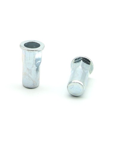 Inserti Filettati in Acciaio Testa Piana con corpo Semi Esagonale cieco M10 grip da 1.0-4.0mm - Box da 200 pezzi