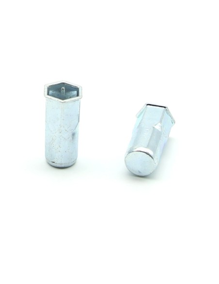 Inserti Filettati in Acciaio Testa Ridotta a Filo con corpo Semi Esagonale cieco M4 grip da 0.5-3.0mm - Box da 1000 pezzi