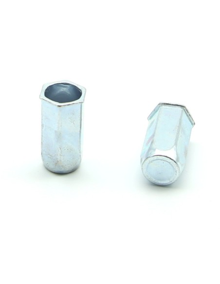 Inserti Filettati in Acciaio Testa Ridotta a Filo con corpo Esagonale cieco M10 grip da 1.0-4.0mm - Box da 200 pezzi