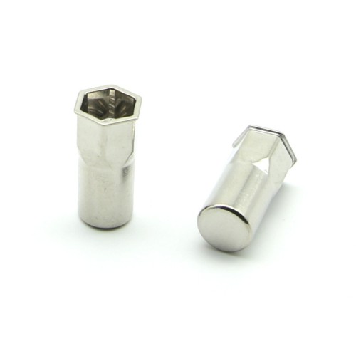 Inserti Filettati in Inox A2 Testa Ridotta a Filo con corpo Semi Esagonale cieco M4 grip da 0.5-3.0mm - Box da 1000 pezzi