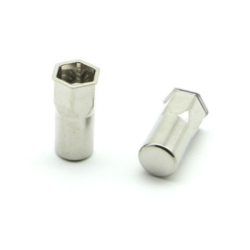 Inserti Filettati in Inox A2 Testa Ridotta a Filo con corpo Semi Esagonale cieco M5 grip da 0.5-3.0mm - Box da 500 pezzi