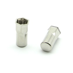 Inserti Filettati in Inox A2 Testa Ridotta a Filo con corpo Semi Esagonale cieco M6 grip da 0.5-3.0mm - Box da 500 pezzi