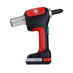 Rivettatrice professionale a batteria IERO 6.0 per Rivetti Strutturali e Standard da 4,8mm a 6,4mm (con 2 batterie)