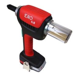 Rivettatrice professionale a batteria IERO 6.0 per Rivetti Strutturali e Standard da 4,8mm a 6,4mm (con 2 batterie)