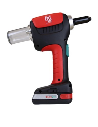 Rivettatrice professionale a batteria IERO T.0 per Rivetti a 3 Ali con guarnizione EPDM IERO SOLAR da 5,2mm a 7,8mm (con 2 batte