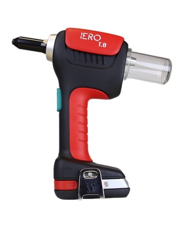 Rivettatrice professionale a batteria IERO T.0 per Rivetti a 3 Ali con guarnizione EPDM IERO SOLAR da 5,2mm a 7,8mm (con 2 batte