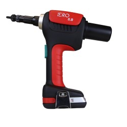Battery riveting Tool IERO 8.0 for rivetnuts from M3 to M8 (2 batteries). Brushless motor