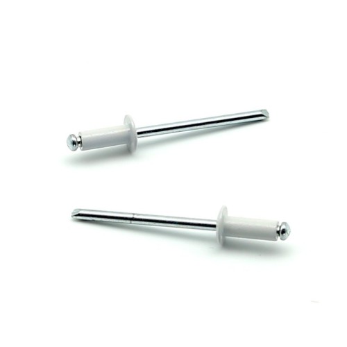Painted blind rivets Aluminium/Steel Dome Head RAL 9002 3.4x7.0mm ISO15977 - box 1000 pcs