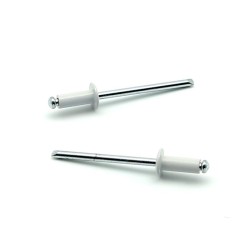 Rivetti a strappo STANDARD Alluminio/Acciaio Testa Tonda Verniciato RAL 9002 3.4x7.0mm ISO15977 - Box da 1000 pezzi