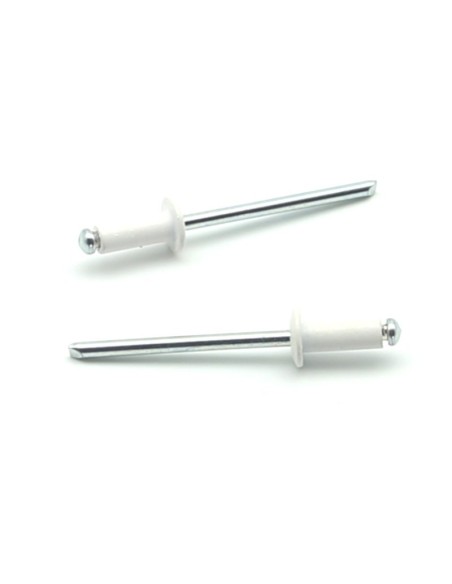 Painted blind rivets Aluminium/Steel Dome Head RAL 9010 3.4x9.0mm ISO15977 - box 1000 pcs