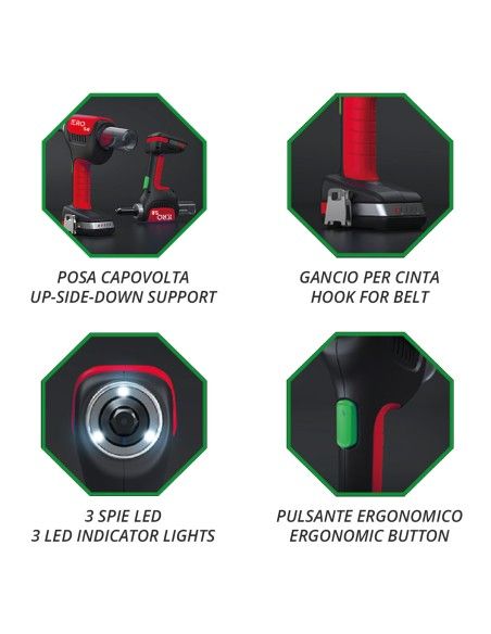 Rivettatrice professionale a Batteria IERO 7.0 per Bulloni a strappo da 4,8mm a 6,4mm