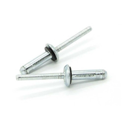 Rivetti a 3 ALI con Guarnizione EPDM IERO SOLAR Alluminio/Alluminio Testa Tonda 5.2x22.2mm - Box da 250 pezzi