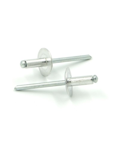 Rivetti a strappo STANDARD Alluminio/Acciaio Testa Extra Larga 16mm 4.8x18.0mm - Box da 250 pezzi