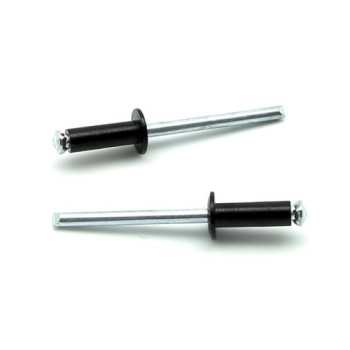 Rivetti a strappo RISTAR A FIORE Alluminio/Acciaio Testa Tonda Verniciato RAL 9005 4.0x8.0mm - Box da 1000 pezzi