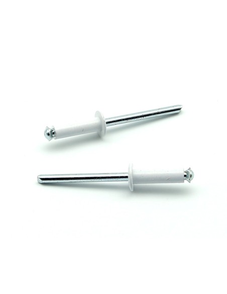 Rivetti a strappo RISTAR A FIORE Alluminio/Acciaio Testa Tonda Verniciato RAL 9003 4.0x14.0mm - Box da 500 pezzi