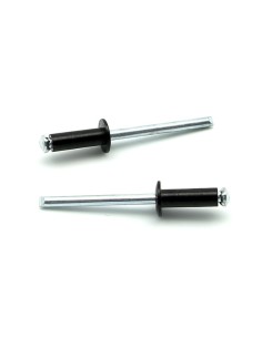 Rivetti a strappo RISTAR A FIORE Alluminio/Acciaio Testa Tonda Verniciato RAL 9005 4.8x10.0mm - Box da 500 pezzi
