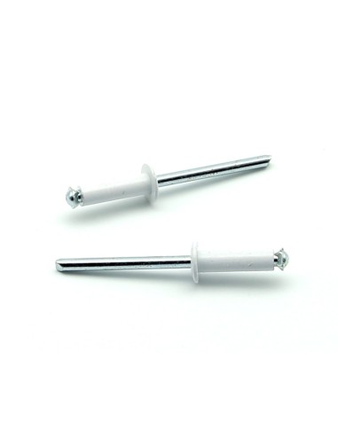 Rivetti a strappo RISTAR A FIORE Alluminio/Acciaio Testa Tonda Verniciato RAL 9003 4.8x18.0mm - Box da 500 pezzi