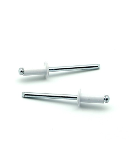 Rivetti a strappo STANDARD Alluminio/Acciaio Testa Tonda Verniciato RAL 9003 3.0x8.0mm ISO15977 - Box da 1000 pezzi