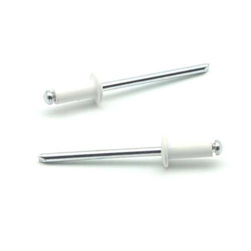 Rivetti a strappo STANDARD Alluminio/Acciaio Testa Tonda Verniciato RAL 9010 3.2x12.0mm ISO15977 - Box da 1000 pezzi