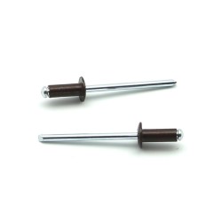 Rivetti a strappo STANDARD Alluminio/Acciaio Testa Tonda Verniciato RAL 8017 4.0x10.0mm ISO15977 - Box da 1000 pezzi