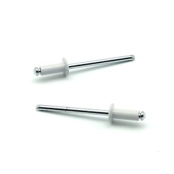 Rivetti a strappo STANDARD Alluminio/Acciaio Testa Tonda Verniciato RAL 9002 4.8x12.0mm ISO15977 - Box da 500 pezzi