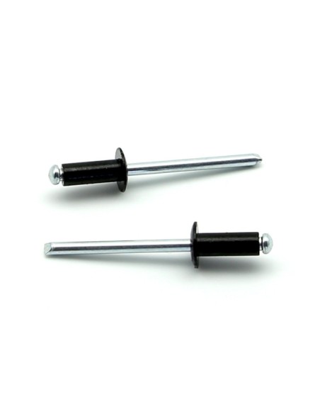 Rivetti a strappo STANDARD Alluminio/Acciaio Testa Tonda Verniciato RAL 9005 4.8x12.0mm ISO15977 - Box da 500 pezzi
