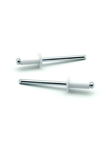 Rivetti a strappo STANDARD Alluminio/Acciaio Testa Tonda Verniciato RAL 9003 4.8x14.0mm ISO15977 - Box da 500 pezzi