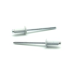 Rivetti a strappo STANDARD Alluminio/Acciaio Testa Tonda Verniciato RAL 7035 4.8x16.0mm ISO15977 - Box da 500 pezzi
