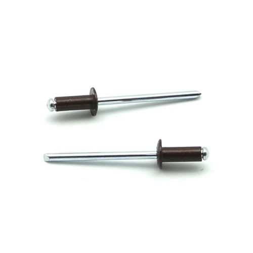 Rivetti a strappo STANDARD Alluminio/Acciaio Testa Tonda Verniciato RAL 8017 4.8x16.0mm ISO15977 - Box da 500 pezzi