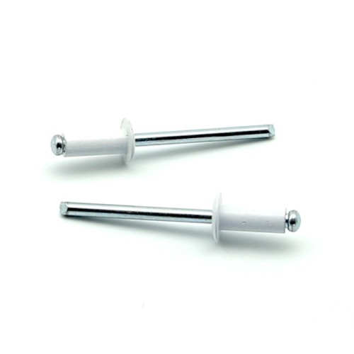 Rivetti a strappo STANDARD Alluminio/Acciaio Testa Tonda Verniciato RAL 9003 4.8x16.0mm ISO15977 - Box da 500 pezzi