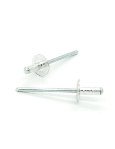 Rivetti a strappo MULTIGRIP Alluminio/Acciaio Testa Larga 9