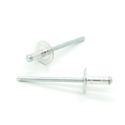Rivetti a strappo MULTIGRIP Alluminio/Acciaio Testa Larga 14mm 4.8x20.0mm - Box da 250 pezzi
