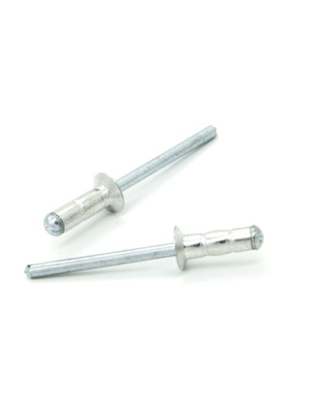 Rivetti a strappo MULTIGRIP Alluminio/Acciaio Testa Svasata 3.2x8.0mm - Box da 1000 pezzi