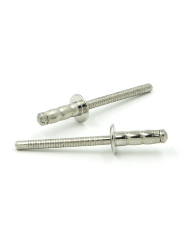 Rivetti a strappo MULTIGRIP Inox A2/Inox A2 Testa Tonda 3.2x8.0mm - Box da 1000 pezzi
