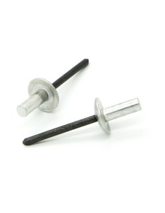 Rivetti a strappo TENUTA STAGNA Alluminio/Acciaio Testa Larga 14mm 4.8x13.0mm - Box da 250 pezzi