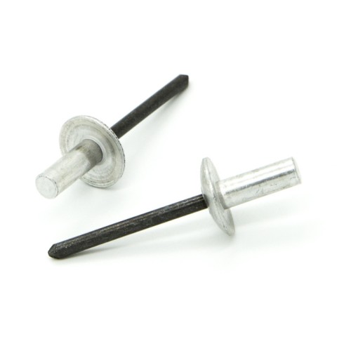 Rivetti a strappo TENUTA STAGNA Alluminio/Acciaio Testa Larga 14mm 4.8x18.0mm - Box da 250 pezzi