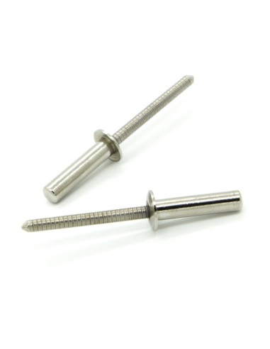 Rivetti a strappo TENUTA STAGNA Inox A2/Inox A2 Testa Tonda 4.0x8.0mm ISO16585 - Box da 1000 pezzi