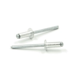 Rivetti a strappo STANDARD Alluminio/Acciaio Testa Tonda 6.4x12.0mm ISO15977 - Box da 250 pezzi