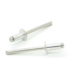 Rivetti a strappo STANDARD Alluminio/Inox A2 Testa Tonda 4.8x10.0mm - Box da 500 pezzi