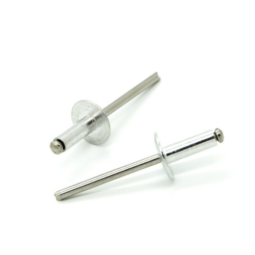 Rivetti a strappo STANDARD Alluminio/Inox A2 Testa Larga 14mm 4.8x10.0mm - Box da 250 pezzi