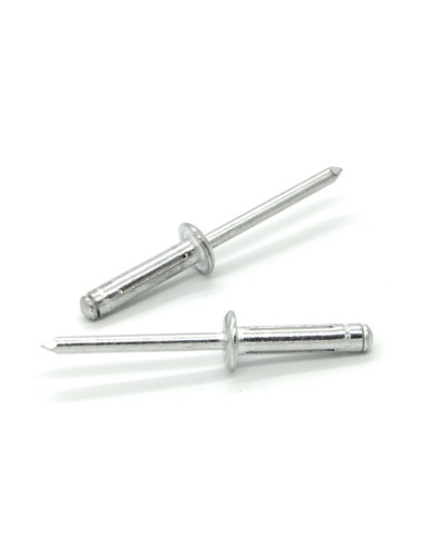 Rivetti a strappo TREBULB Alluminio/Alluminio Testa Tonda 4.8x20.5mm - Box da 400 pezzi